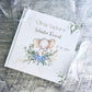 Floral Wreath Elephant Design Christening Welcome Poster