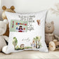 Custom named Rabbit in the Forest Kids Personalised  Pocket Pillow