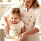 Cute Butterflies baking with mum - Personalised Kids Adult Linen Baking Set