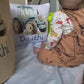 Personalised Tractor Design Large Toy basket Gift Set With Cushion