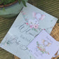 Cute Elephant  Theme Baby Shower Guestbook with Ribbon
