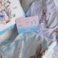 Personalised Floral Blue Rabbit Baby Blanket Romper Set