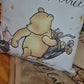 Personalized Pooh & Piglet Beige Toy Basket; Large 50L Felt Nursery Crafted Storage