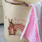 Personalised Pink Bunny Rainbow Large Toy basket