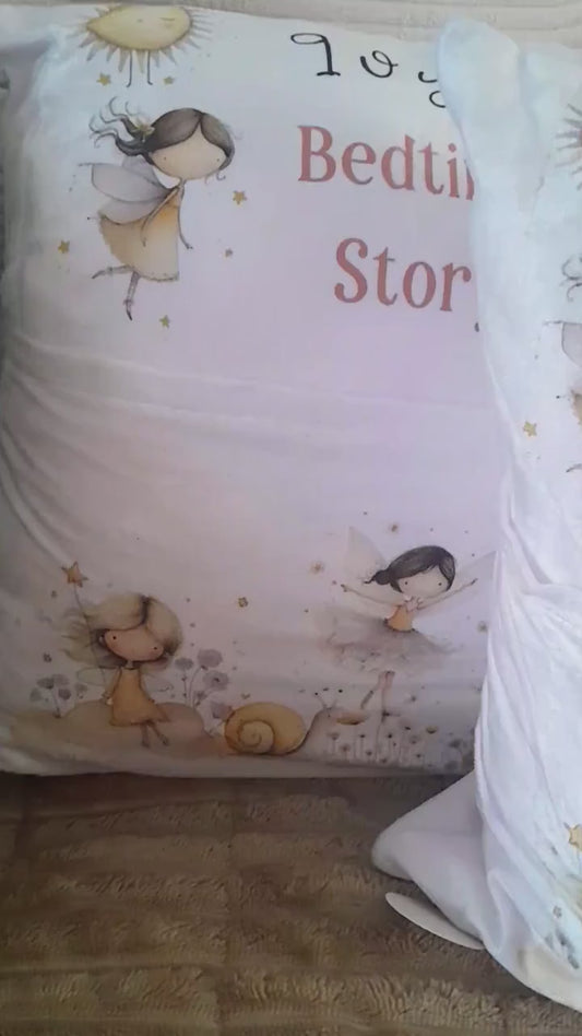 Personalised Custom Named Dancing Fairy Design Nursery Pocket Cushion