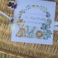 Personalised Safari Wreath Birthday  Memory Book with Ribbon