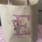 Personalised Fairy Print Letter Large Toy basket Gift Set With Cushion