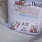 Personalised Caterpillar Book Pocket Pillow - Custom Kids Reading Gift for Story Time Nursery cushion