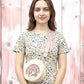 Personalised Rainbow Watercolour  Round Crossbody Bag - Custom Youth Travel Case - Whimsical Gift for teen girl